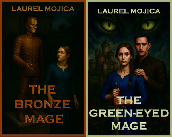 Cover art for The Bronze Mage and The Green-Eyed Mage